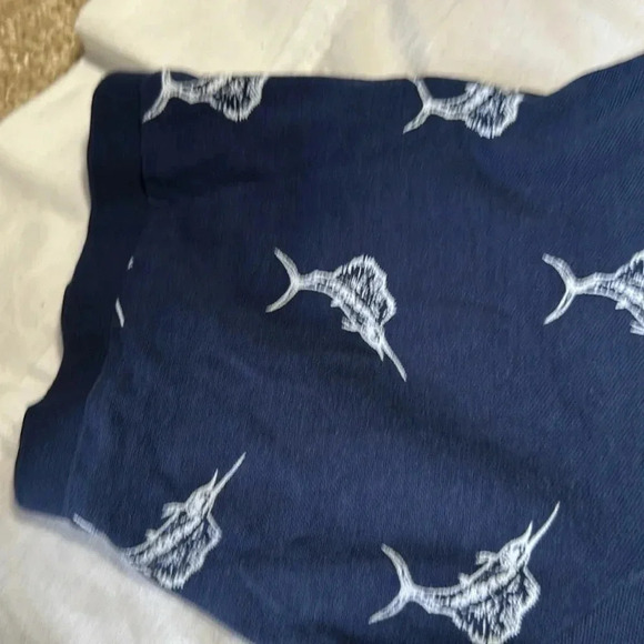 Polo Ralph Lauren Short Sleeve Shirt Navy Blue Classic Fit Marlin Sailfish 4XLT - Picture 7 of 7